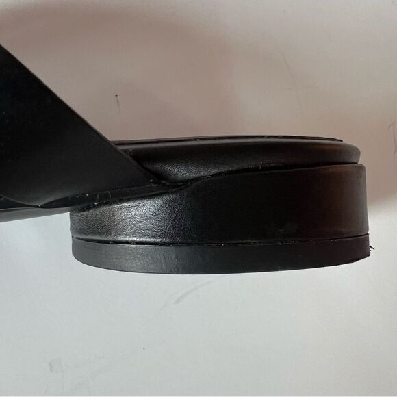 ECCO Designer Slide ii Supple Leather Black Crisscross Slide Sandals SZ 8 - Picture 14 of 15